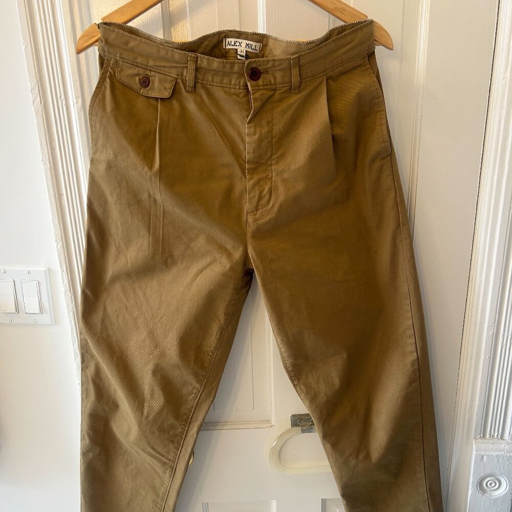 Alex Mill Standard Pleated Chino - 31/32 - vintage khaki